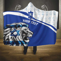 Personalized Israel Lion of Judah Hooded Blanket Flag and Coat of arms