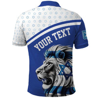 Personalized Israel Lion of Judah Polo Shirt Flag and Coat of arms