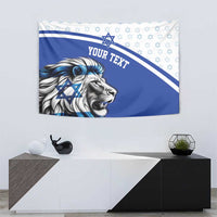 Personalized Israel Lion of Judah Tapestry Flag and Coat of arms
