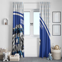 Personalized Israel Lion of Judah Window Curtain Flag and Coat of arms