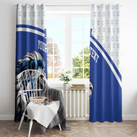 Personalized Israel Lion of Judah Window Curtain Flag and Coat of arms