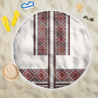 Ukraine Vyshyvanka Day Beach Blanket Ukrainian Folk Seamless