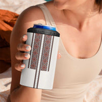 Ukraine Vyshyvanka Day 4 in 1 Can Cooler Tumbler Ukrainian Folk Seamless
