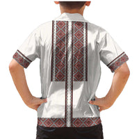 Ukraine Vyshyvanka Day Family Matching Mermaid Dress and Hawaiian Shirt Ukrainian Folk Seamless