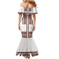 Ukraine Vyshyvanka Day Family Matching Mermaid Dress and Hawaiian Shirt Ukrainian Folk Seamless