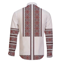 Ukraine Vyshyvanka Day Family Matching Off The Shoulder Long Sleeve Dress and Hawaiian Shirt Ukrainian Folk Seamless