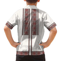 Ukraine Vyshyvanka Day Kid Hawaiian Shirt Ukrainian Folk Seamless