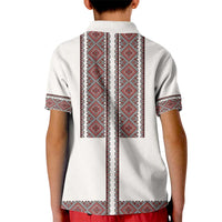 Ukraine Vyshyvanka Day Kid Polo Shirt Ukrainian Folk Seamless