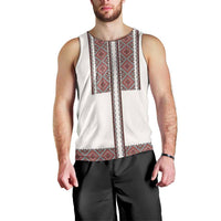 Ukraine Vyshyvanka Day Men Tank Top Ukrainian Folk Seamless