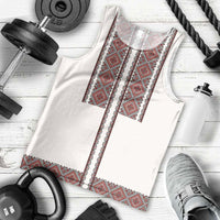 Ukraine Vyshyvanka Day Men Tank Top Ukrainian Folk Seamless