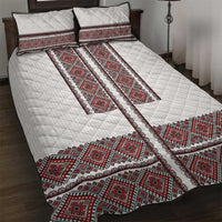 Ukraine Vyshyvanka Day Quilt Bed Set Ukrainian Folk Seamless