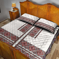 Ukraine Vyshyvanka Day Quilt Bed Set Ukrainian Folk Seamless