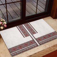 Ukraine Vyshyvanka Day Rubber Doormat Ukrainian Folk Seamless