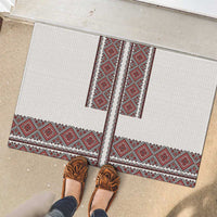 Ukraine Vyshyvanka Day Rubber Doormat Ukrainian Folk Seamless