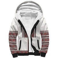 Ukraine Vyshyvanka Day Sherpa Hoodie Ukrainian Folk Seamless