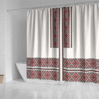 Ukraine Vyshyvanka Day Shower Curtain Ukrainian Folk Seamless