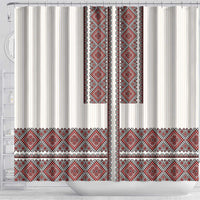 Ukraine Vyshyvanka Day Shower Curtain Ukrainian Folk Seamless