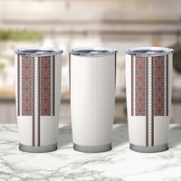 Ukraine Vyshyvanka Day Tumbler Cup Ukrainian Folk Seamless