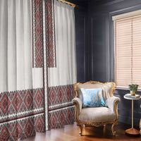 Ukraine Vyshyvanka Day Window Curtain Ukrainian Folk Seamless