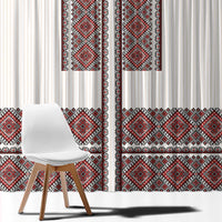Ukraine Vyshyvanka Day Window Curtain Ukrainian Folk Seamless