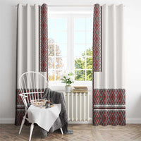 Ukraine Vyshyvanka Day Window Curtain Ukrainian Folk Seamless