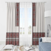 Ukraine Vyshyvanka Day Window Curtain Ukrainian Folk Seamless