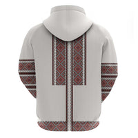 Ukraine Vyshyvanka Day Zip Hoodie Ukrainian Folk Seamless