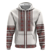 Ukraine Vyshyvanka Day Zip Hoodie Ukrainian Folk Seamless