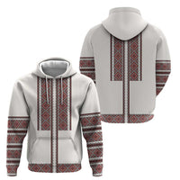 Ukraine Vyshyvanka Day Zip Hoodie Ukrainian Folk Seamless