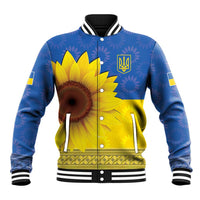 Ukraine National Flag Day Baseball Jacket 23 August with Sunflower