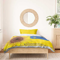 Ukraine National Flag Day Bedding Set 23 August with Sunflower