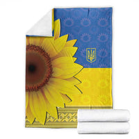 Ukraine National Flag Day Blanket 23 August with Sunflower