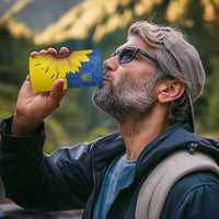 Ukraine National Flag Day 4 in 1 Can Cooler Tumbler 23 August with Sunflower