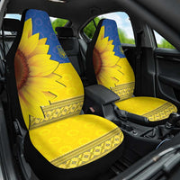 Ukraine National Flag Day Car Seat Cover 23 August with Sunflower