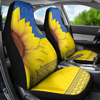 Ukraine National Flag Day Car Seat Cover 23 August with Sunflower
