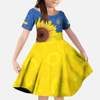 Ukraine National Flag Day Family Matching Tank Maxi Dress and Hawaiian Shirt 23 August with Sunflower
