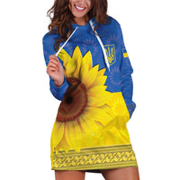 Ukraine National Flag Day Hoodie Dress 23 August with Sunflower