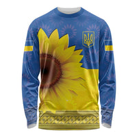 Ukraine National Flag Day Long Sleeve Shirt 23 August with Sunflower