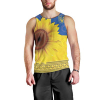 Ukraine National Flag Day Men Tank Top 23 August with Sunflower