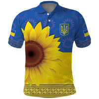 Ukraine National Flag Day Polo Shirt 23 August with Sunflower