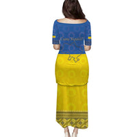 Ukraine National Flag Day Puletasi 23 August with Sunflower