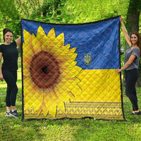 Ukraine National Flag Day Quilt 23 August with Sunflower