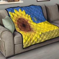 Ukraine National Flag Day Quilt 23 August with Sunflower