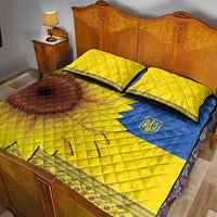 Ukraine National Flag Day Quilt Bed Set 23 August with Sunflower