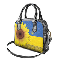 Ukraine National Flag Day Shoulder Handbag 23 August with Sunflower