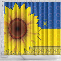Ukraine National Flag Day Shower Curtain 23 August with Sunflower