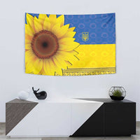 Ukraine National Flag Day Tapestry 23 August with Sunflower
