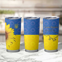 Ukraine National Flag Day Tumbler Cup 23 August with Sunflower