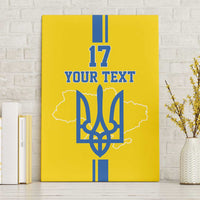 Custom Ukraine Football Canvas Wall Art Yellow Style