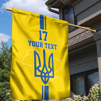 Custom Ukraine Football Garden Flag Yellow Style